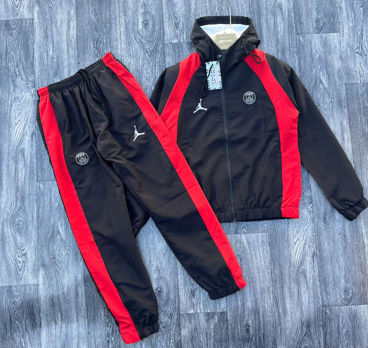 Jordan x PSG "Infrared" Tracksuit – Parisian Heat Edition