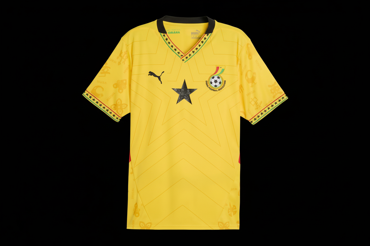 Ghana National Team Football Kit – Yellow