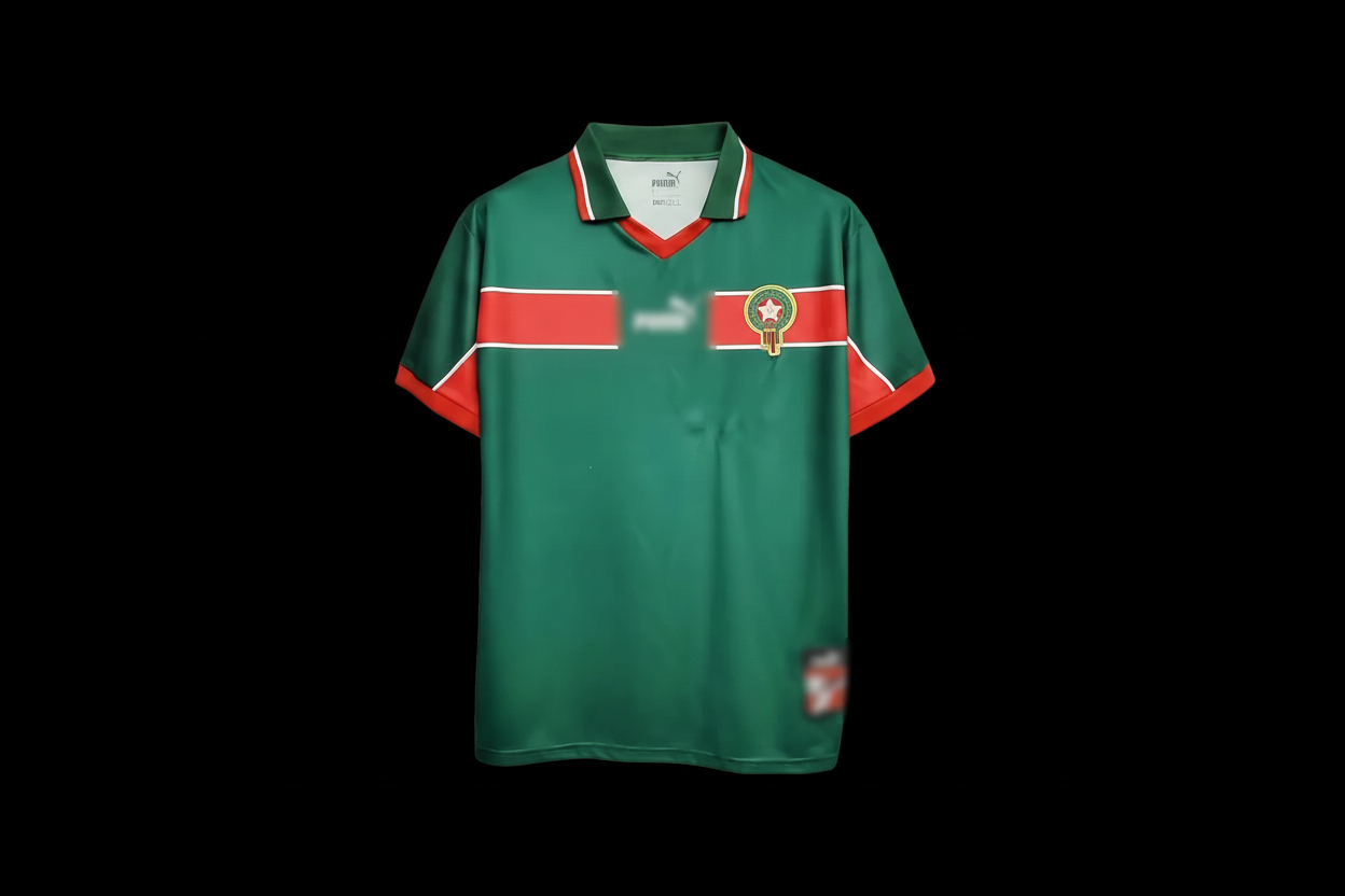 Morocco National Team 1998 Football Kit - Green ( 2nd quality )