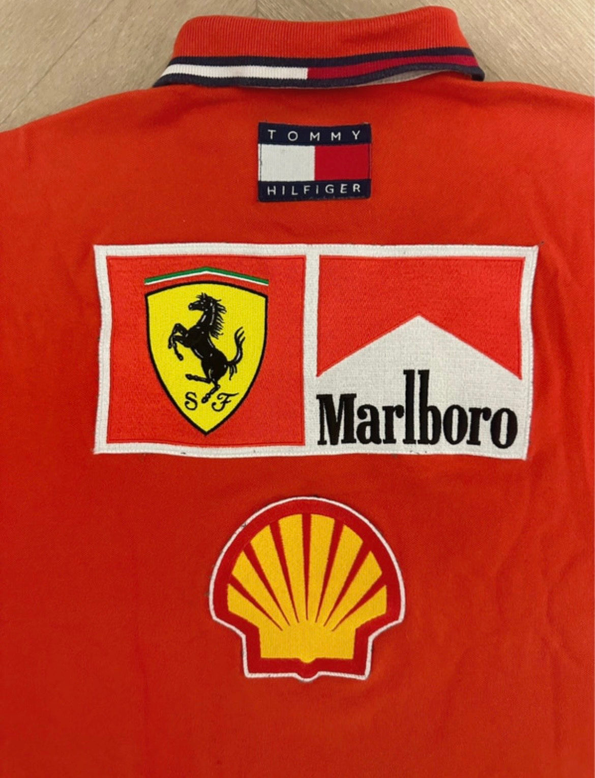 Vintage Ferrari "Marlboro Era" Racing Polo – Retro Speed Edition