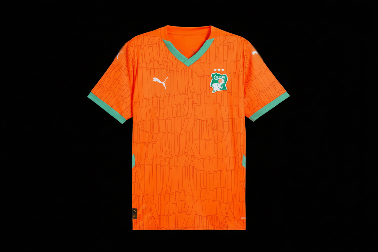 Ivory Coast National Team Football Kit – Orange
