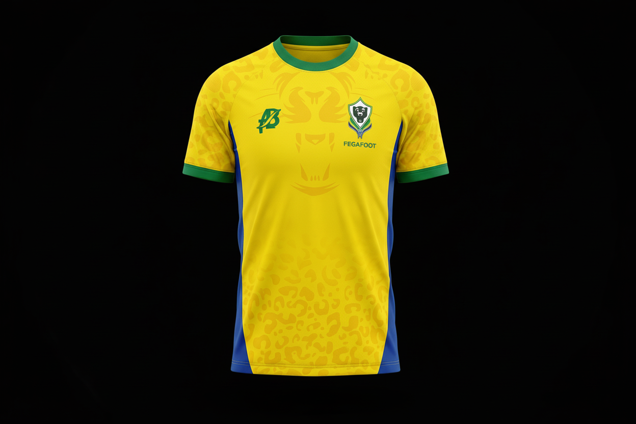 Gabon Yellow Football Kit
